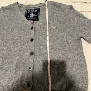 PINK Victoria's Secret Heather Gray Cardigan